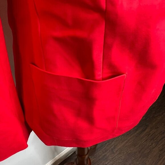 J.Crew $268 Womens Petite Helena blazer in city twill Red Size P2 BX783 - Picture 3 of 12